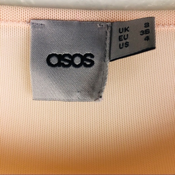 Women’s Asos Long Sleeve Rose Gold Top Size 4 Us - Picture 3 of 8